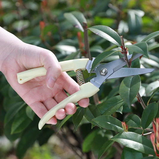 1PC Ciseaux de Taille en Acier Inoxydable, Outil de Coupe Multifonctionnel, Cisailles à Branches d'Arbre, Pruner à Main de Jardin à Lames Bypass